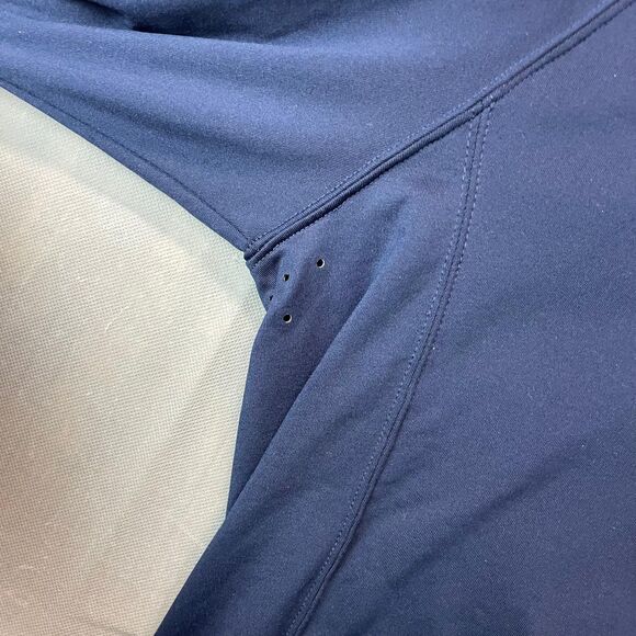 Bud Light Levelwear Quarter Zip Pullover Men’s Large Navy Logo Performance Top - Picture 5 of 11